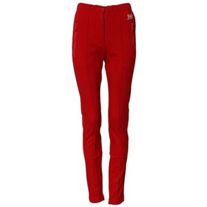 Dolce & Gabbana, Dames, Broeken, Rood, Maat: 2XS Nylon,