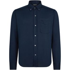 Tom Ford, Heren, Overhemden, Blauw, Maat: 3XL Katoen,