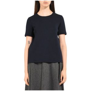 Max Mara, Dames, Tops, Blauw, Maat: S Katoen,