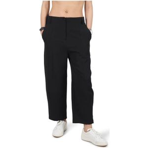 Alessia Santi, Dames, Broeken, Zwart, Maat: S Poliester,