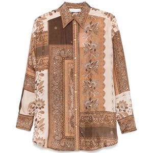 Zimmermann, Dames, Blouses & Shirts, Veelkleurig, Maat: L Zijde,
