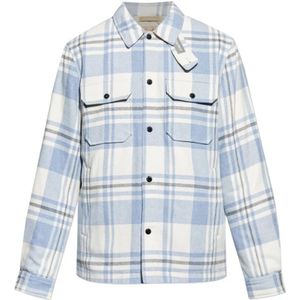 Woolrich - Geruite Overhemd - Blauw - Wol - Heren