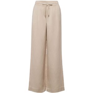 Marc Aurel, Dames, Broeken, Beige, Maat: XS Linnen,
