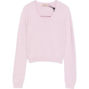 Twinset, Dames, Truien, Roze, Maat: S