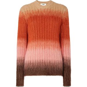 Fendi, Dames, Truien, Veelkleurig, Maat: S Jersey,