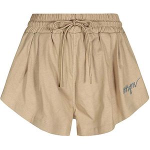 Msgm, Dames, Korte broeken, Beige, Maat: S Katoen,