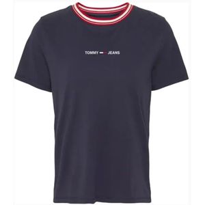 Tommy Jeans - T-shirt - Blauw - Katoen