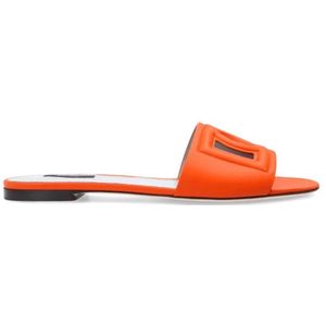 Dolce & Gabbana, Dames, Schoenen, Oranje, Maat: 36 EU Leer,