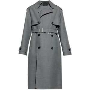 Jil Sander, Heren, Mantels, Grijs, Maat: M Wol,