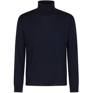 Valentino, Heren, Truien, Blauw, Maat: M Wol,