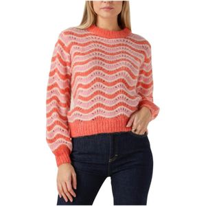 Y.a.s - Yasemani LS Knit Pullover - Veelkleurig - Wol - Lange Mouwen