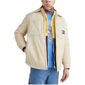 Tommy Hilfiger, Heren, Jassen, Beige, Maat: XL Nylon,