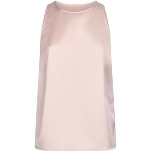 Liu Jo, Dames, Tops, Roze, Maat: 2XS Satijn,