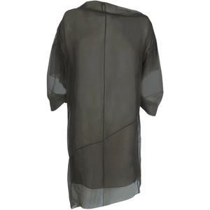 Cortana, Dames, Blouses & Shirts, Grijs, Maat: 2XS Zijde,
