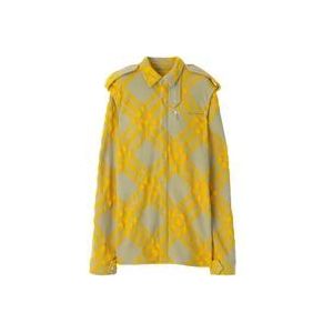 Burberry Geruit Patroon Overhemd , Yellow , Dames , Maat: XS
