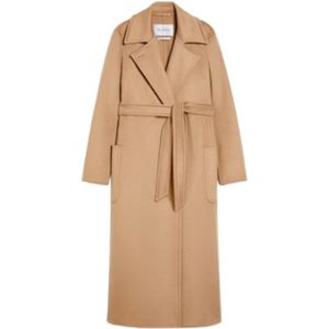 Max Mara, Dames, Mantels, Bruin, Maat: 2XS Kasjmier,