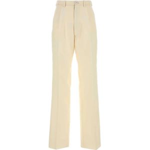 Maison Margiela, Dames, Broeken, Geel, Maat: M Mohair,