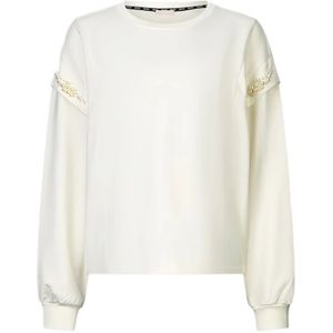 Liu Jo, Dames, Sweatshirts & Hoodies, Wit, Maat: S Katoen,