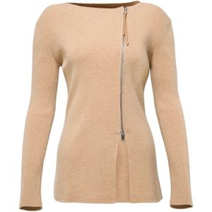 Vsp, Dames, Truien, Beige, Maat: XS Wol,