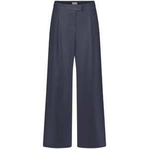 Seductive, Dames, Broeken, Blauw, Maat: L Poliester,