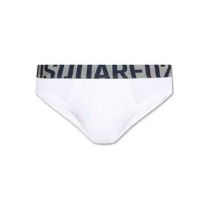 Dsquared2 Onderbroeken met logo , White , Heren , Maat: XL