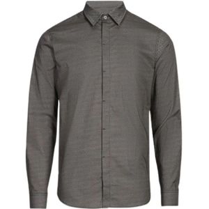 Armani Exchange, Heren, Overhemden, Grijs, Maat: M Katoen,