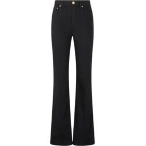 Roberto Cavalli, Dames, Jeans, Zwart, Maat: 2XS Katoen,