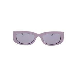 Prada Stijlvolle Rechthoekige Zonnebril , Purple , unisex , Maat: 53 MM
