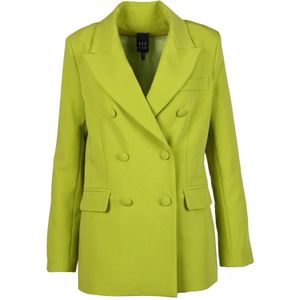 Access Fashion, Dames, Jassen, Groen, Maat: XS Poliester,