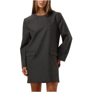 Gestuz, Dames, Jurken, Grijs, Maat: M Poliester,