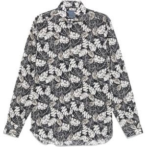 Barba, Heren, Overhemden, Grijs, Maat: L