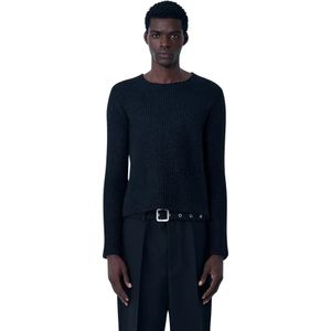 Jil Sander, Heren, Truien, Zwart, Maat: L Mohair,