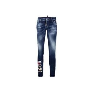 Dsquared2 Skinny Jeans , Blue , Dames , Maat: 3XS