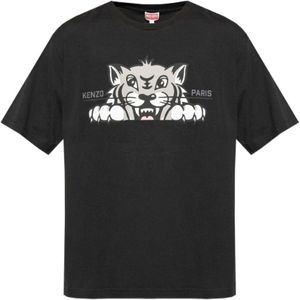 Kenzo, Heren, Tops, Zwart, Maat: M