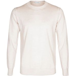 Paolo Pecora, Heren, Sweatshirts & Hoodies, Wit, Maat: M Wol,
