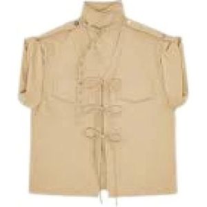 Ganni, Dames, Blouses & Shirts, Beige, Maat: S