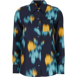 Lanvin, Dames, Blouses & Shirts, Veelkleurig, Maat: S Zijde,