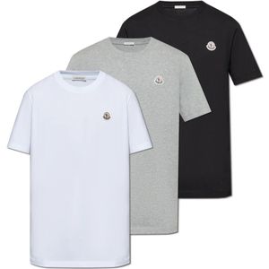 Moncler, Heren, Tops, Veelkleurig, Maat: L Katoen,