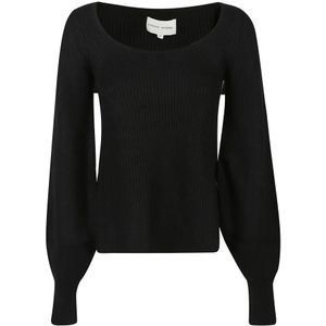 Loulou Studio, Dames, Truien, Zwart, Maat: S Kasjmier,