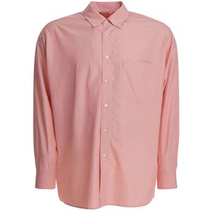 Auralee, Heren, Overhemden, Oranje, Maat: XL Zijde,