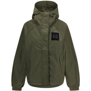 Ganni - Waterdichte Jas - Groen - Dames - Nylon