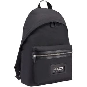 Kenzo, Heren, Tassen, Zwart, Maat: ONE Size Leer,