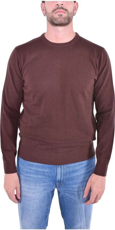 MC2 Saint Barth - Regent - Gebreide Trui - Bruin - Merinowol/Kasjmier Mix