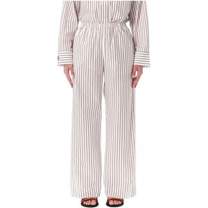 By Malene Birger, Dames, Broeken, Wit, Maat: M Katoen,