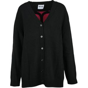Moschino, Dames, Truien, Zwart, Maat: XS Wol,