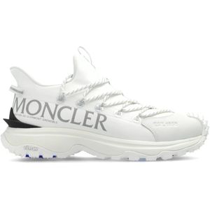 Moncler, Heren, Schoenen, Wit, Maat: 40 EU Poliester,
