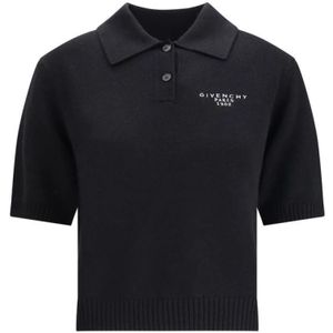 Givenchy, Dames, Tops, Zwart, Maat: L Wol,