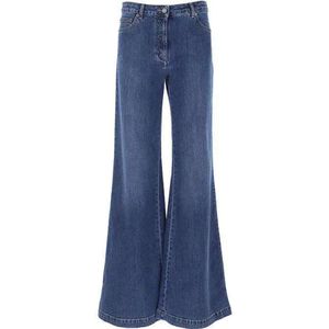 Moschino, Dames, Jeans, Blauw, Maat: M Katoen,