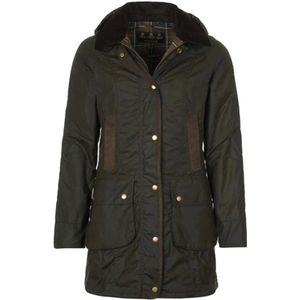 Barbour - Bower Wax Jacket - Damesjack - Groen - Gewaxt Katoen - Waterafstotend - Winddicht