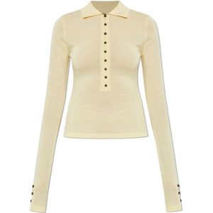 Jacquemus, Dames, Tops, Geel, Maat: XS Wol,